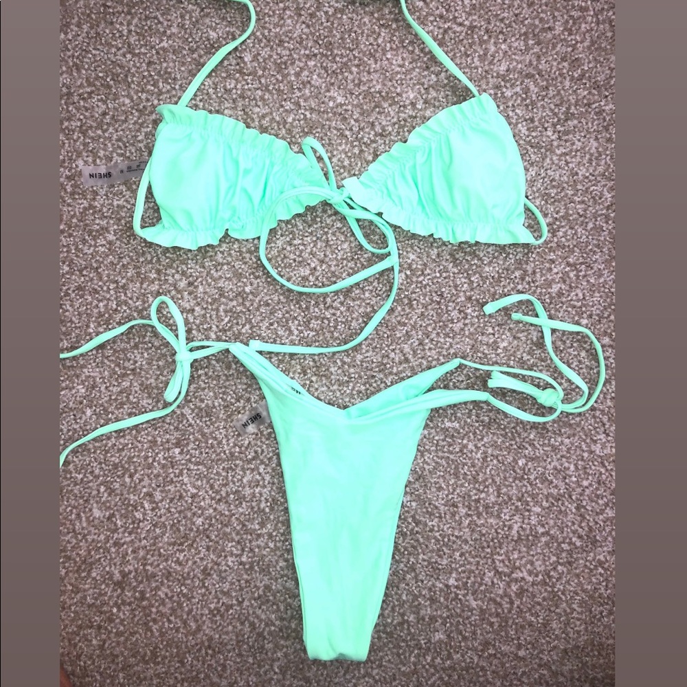 Blue shein bikini